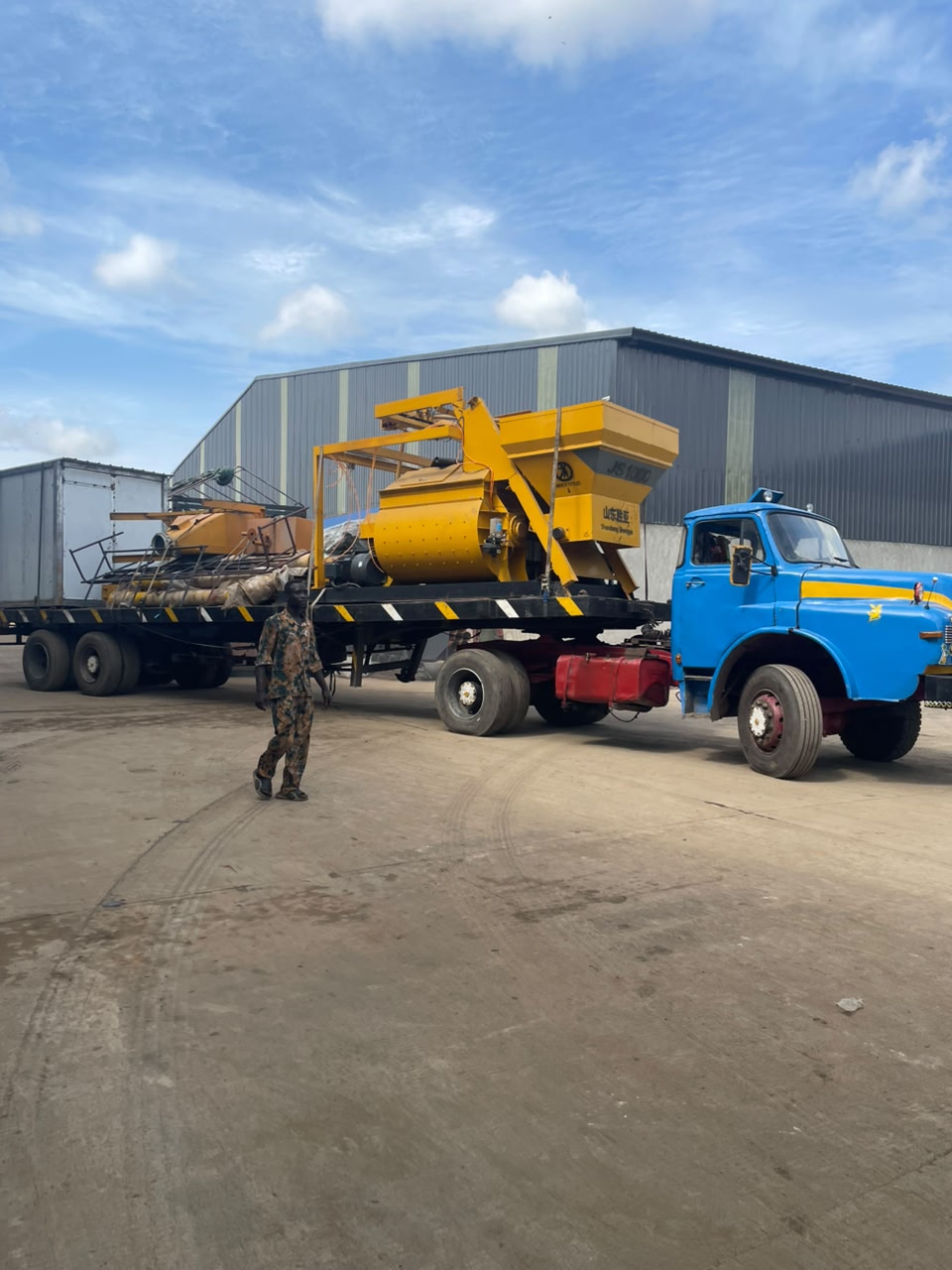 JS1000 concrete mixer delivery Lagos Nigeria