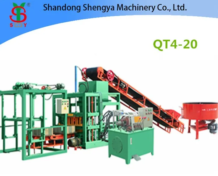 QT4-20 block making machine production line Nigeria
