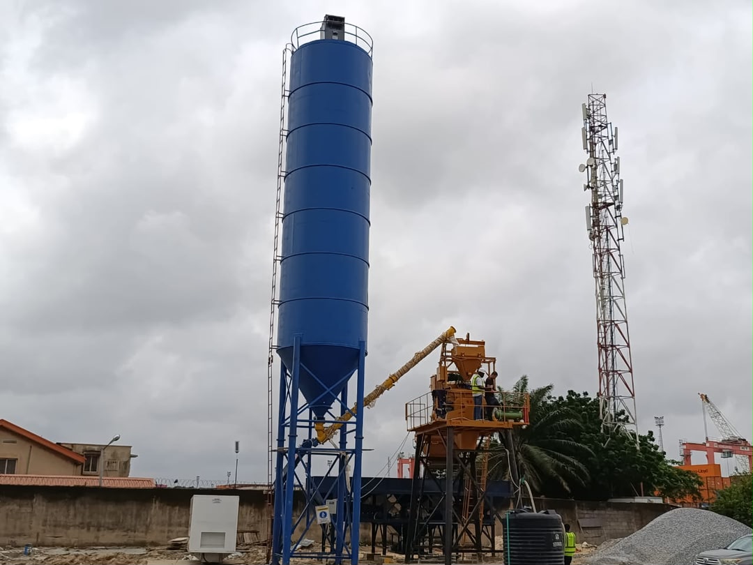 Cement silo delivery and installation Nigeria